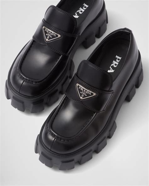 prada sport womens penny loafer|Prada monolith loafers women's.